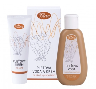 PLEVA Pleťový krém a voda na akné